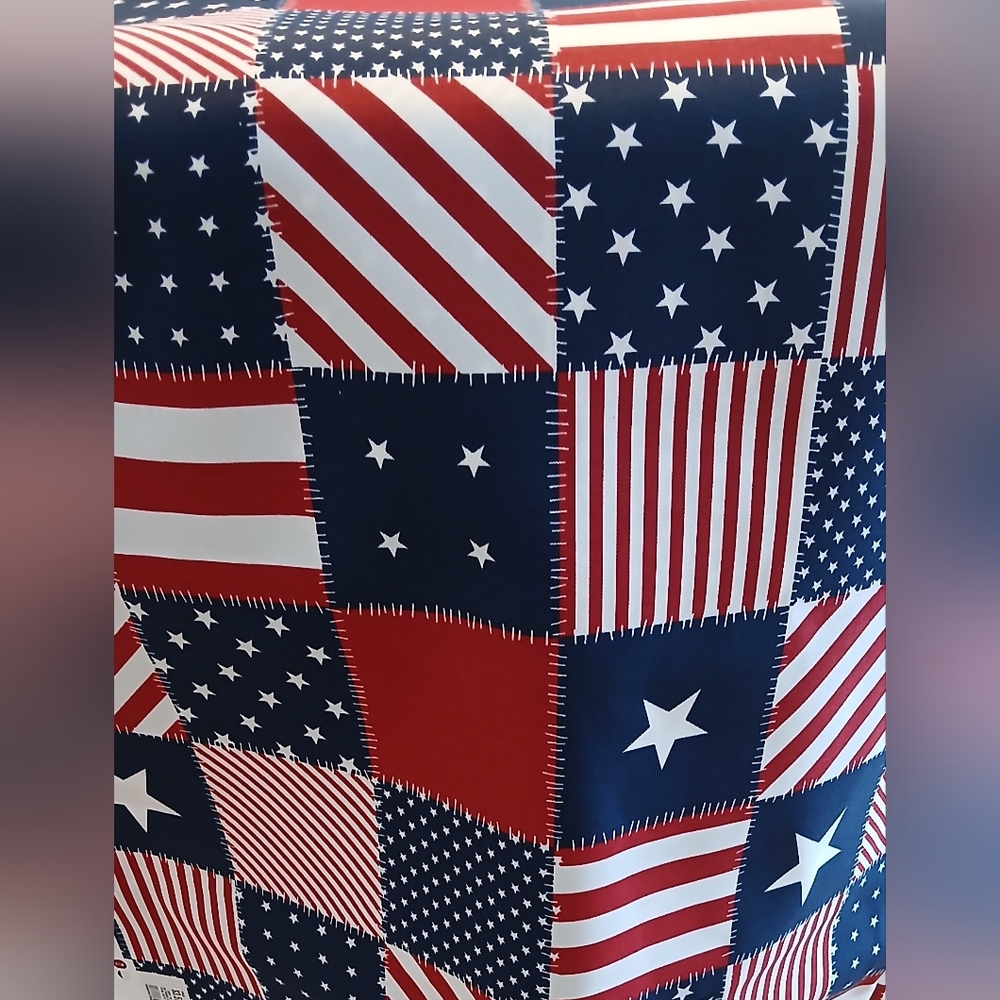 American Flag Patterned Fabric